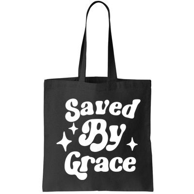 Saved By Grace Motivational Christian Retro Bag