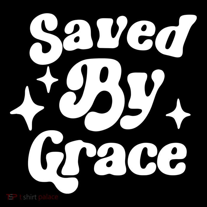 Saved By Grace Motivational Christian Retro Tank Top