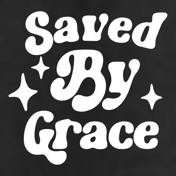 Saved By Grace Motivational Christian Retro Golf Towel