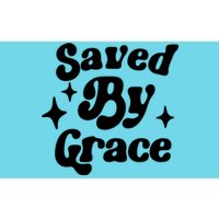 Saved By Grace Motivational Christian Retro Bumper Sticker