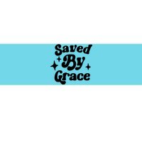 Saved By Grace Motivational Christian Retro Bumper Sticker