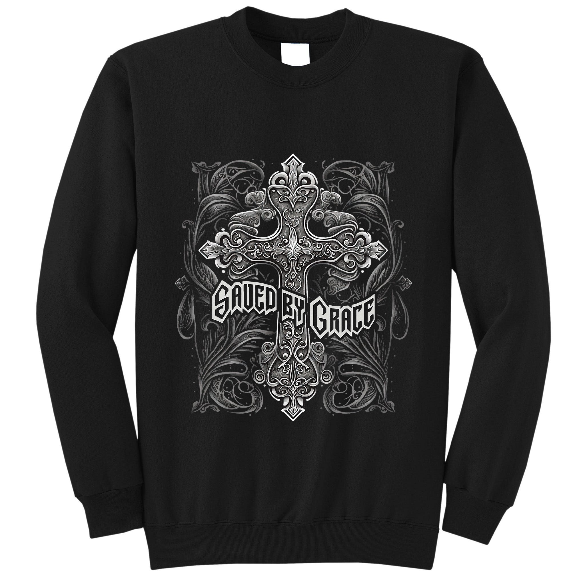 Saved By Grace Christian Tall Sweatshirt