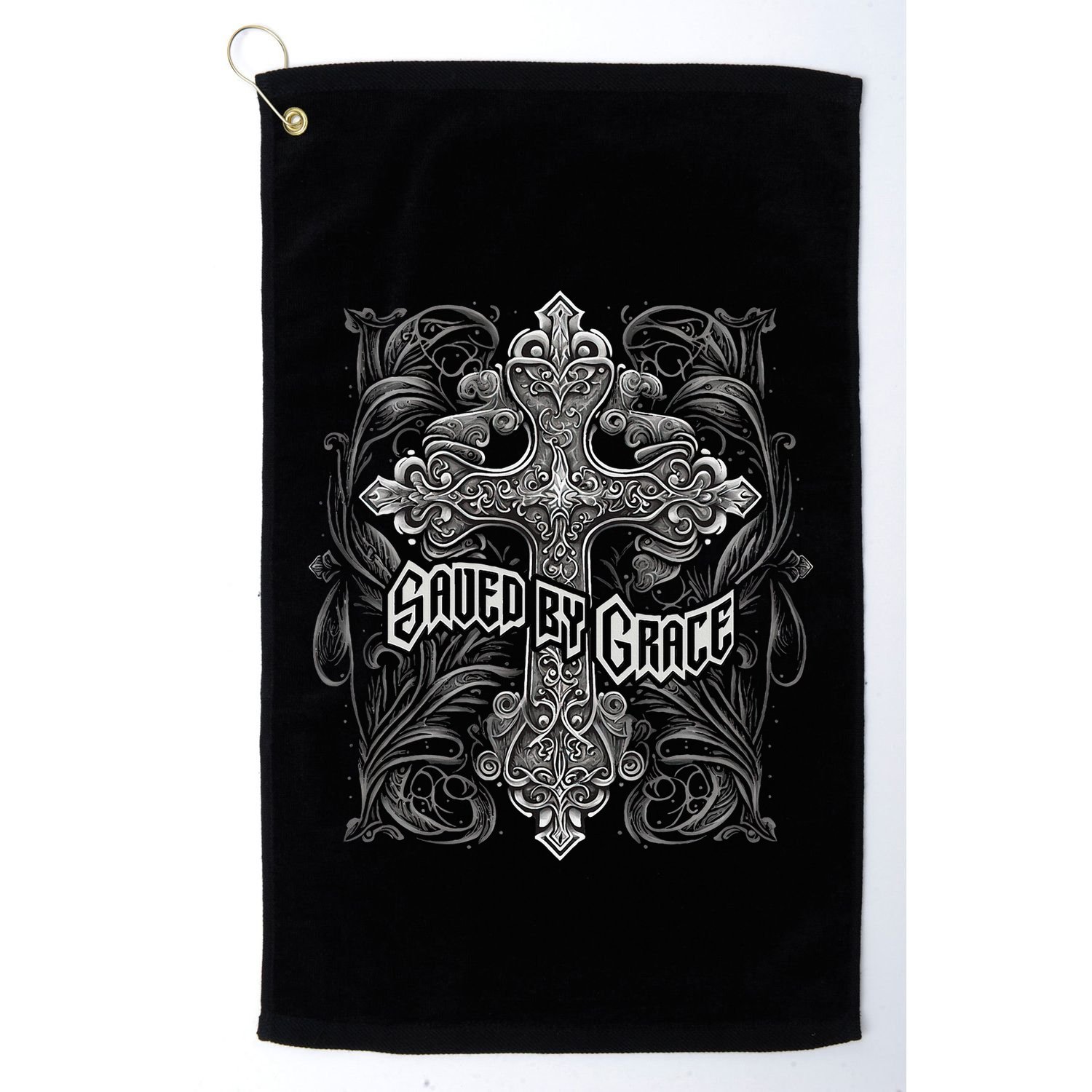 Saved By Grace Christian Golf Towel