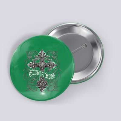 Saved By Grace Christian Button