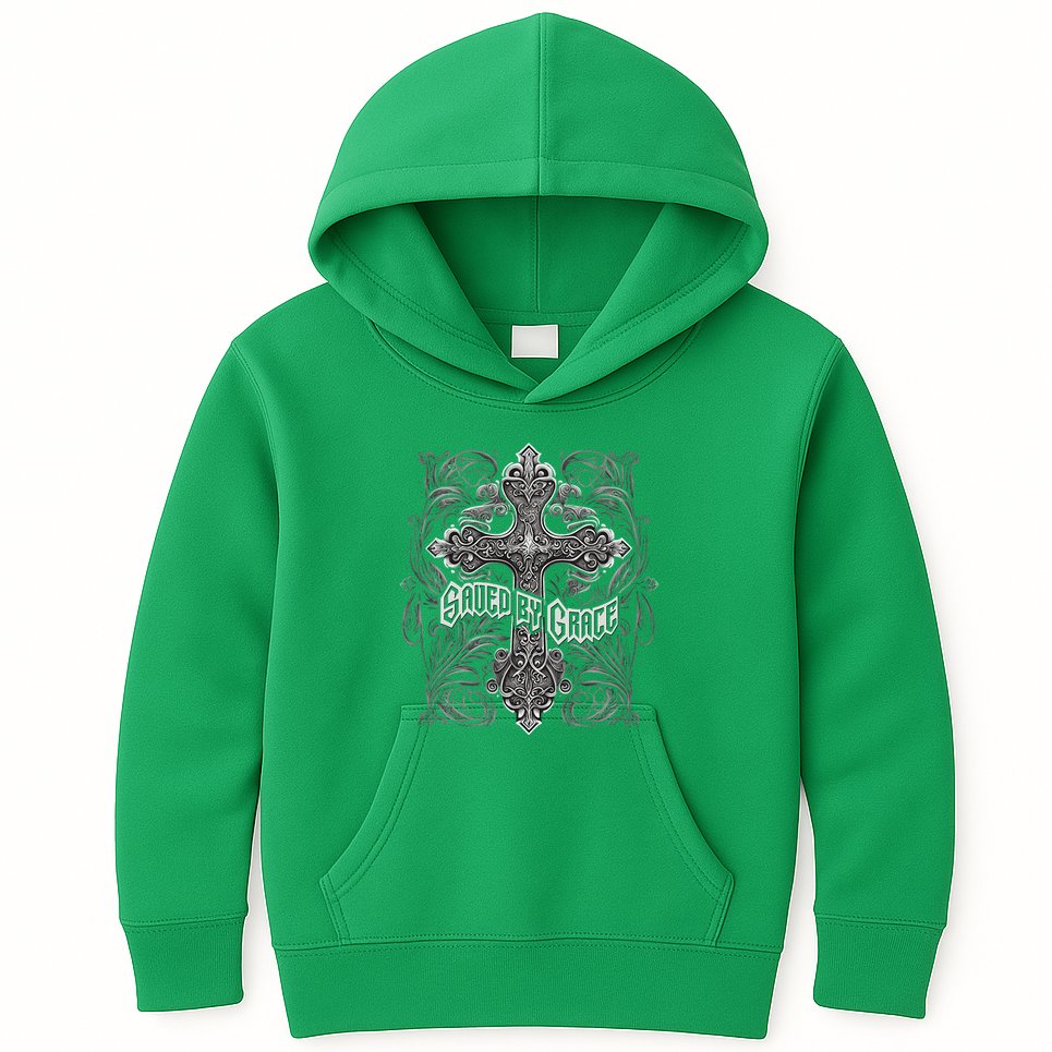Saved By Grace Christian Kids Hoodie