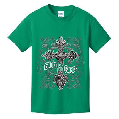 Saved By Grace Christian Kids T-Shirt