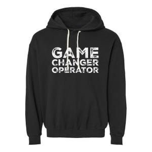 Softball & Baseball Game Scorekeeper Changer Operator Design Garment-Dyed Fleece Hoodie