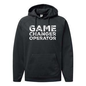 Softball & Baseball Game Scorekeeper Changer Operator Design Performance Fleece Hoodie