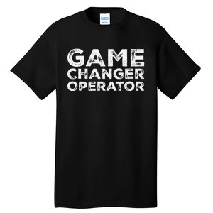 Softball & Baseball Game Scorekeeper Changer Operator Design Tall T-Shirt