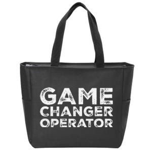 Softball & Baseball Game Scorekeeper Changer Operator Design Zip Tote Bag