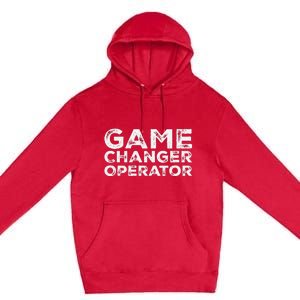 Softball & Baseball Game Scorekeeper Changer Operator Design Premium Pullover Hoodie