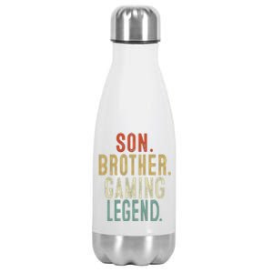 Son Brother Gaming Legend Cool Gift Stainless Steel Insulated Water Bottle