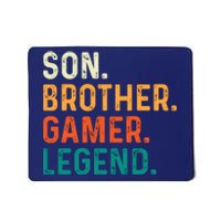 Son Brother Gamer Legend Funny Gaming Mousepad