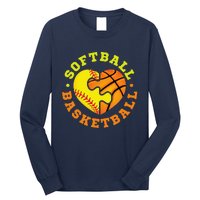 Softball Basketball Gift Long Sleeve Shirt