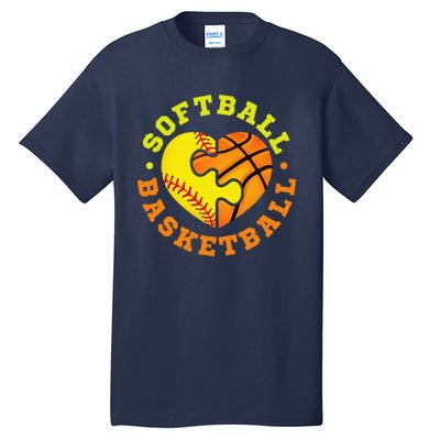 Softball Basketball Gift Tall T-Shirt