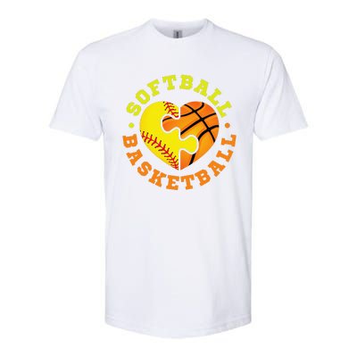 Softball Basketball Gift Softstyle CVC T-Shirt