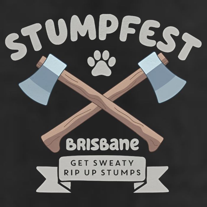 Stumpfest Brisbane Get Sweaty Rip Up Stumps Dad Mode 7 Panel Mesh Trucker Snapback Hat