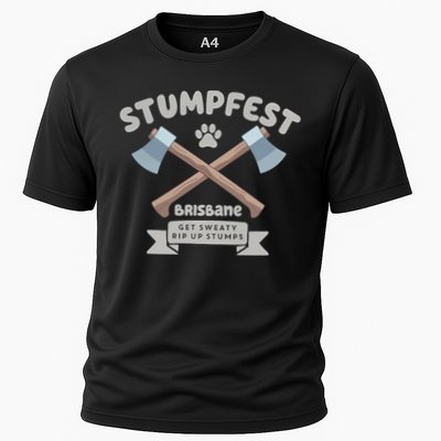 Stumpfest Brisbane Get Sweaty Rip Up Stumps Dad Mode Performance Shirt