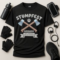 Stumpfest Brisbane Get Sweaty Rip Up Stumps Dad Mode Cooling Performance Crew T-Shirt