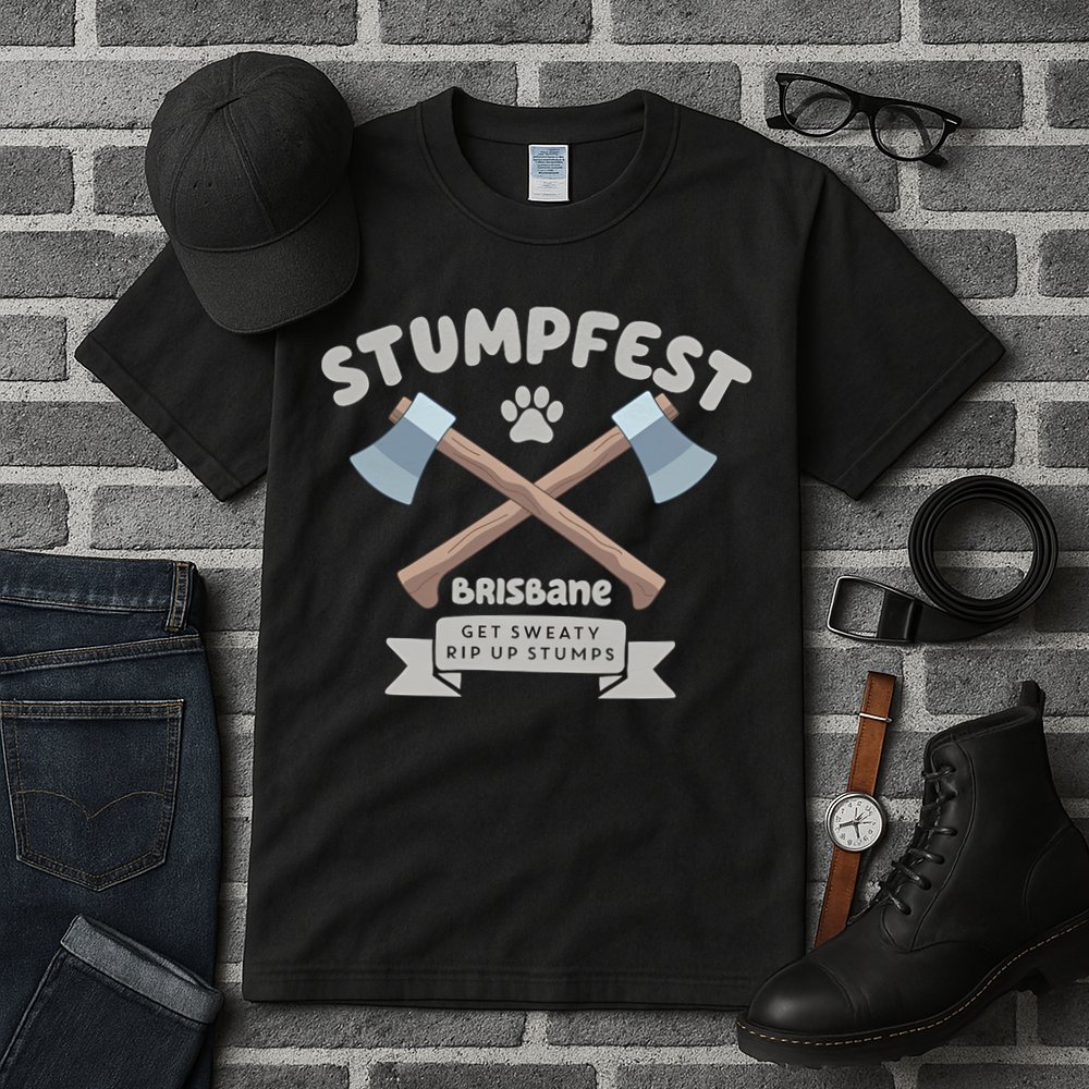Stumpfest Brisbane Get Sweaty Rip Up Stumps Dad Mode Tall T-Shirt