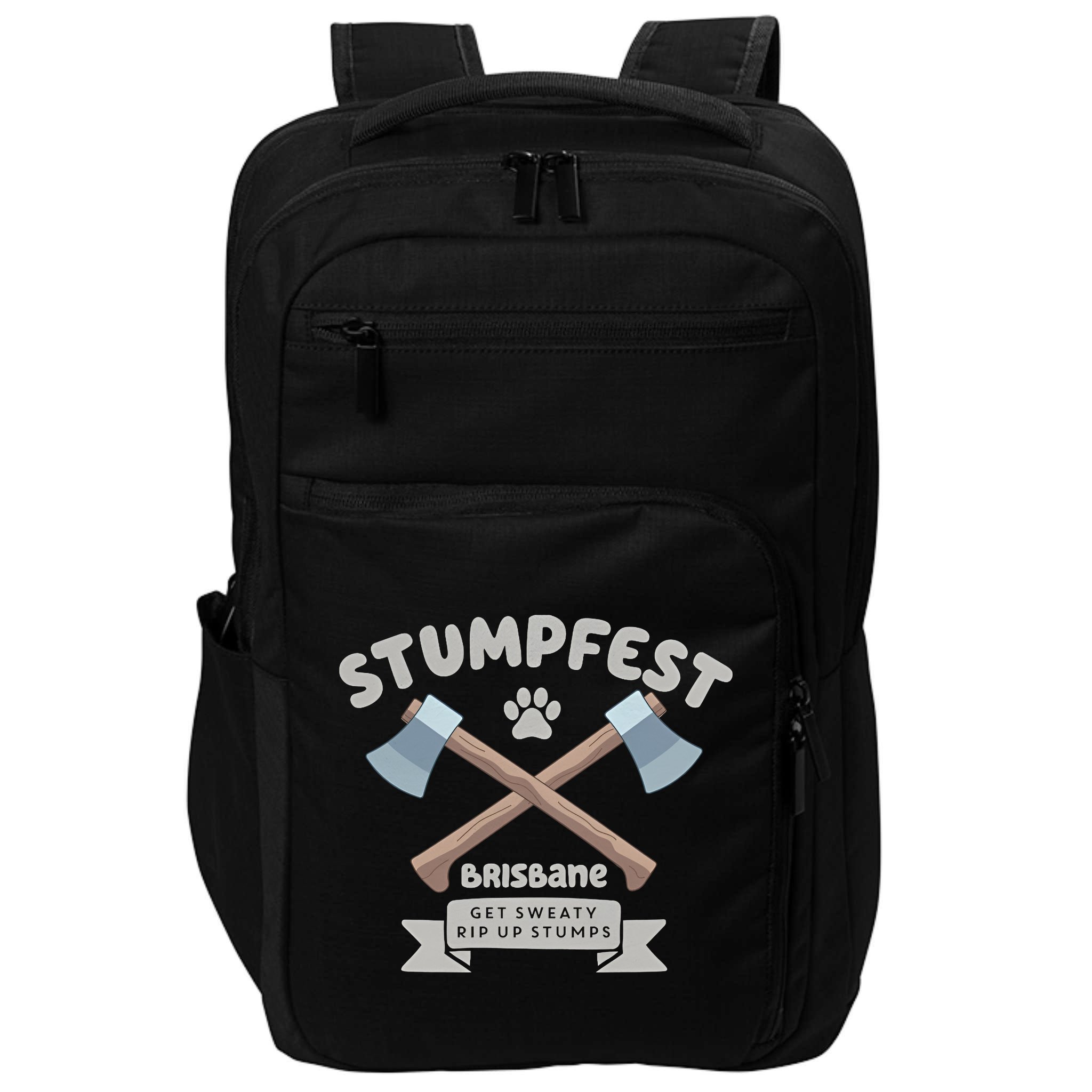 Stumpfest Brisbane Get Sweaty Rip Up Stumps Dad Mode Impact Tech Backpack