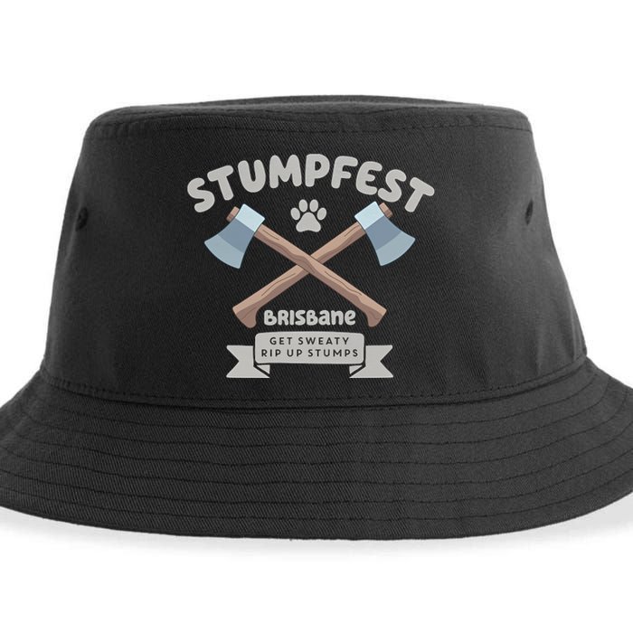 Stumpfest Brisbane Get Sweaty Rip Up Stumps Dad Mode Sustainable Bucket Hat