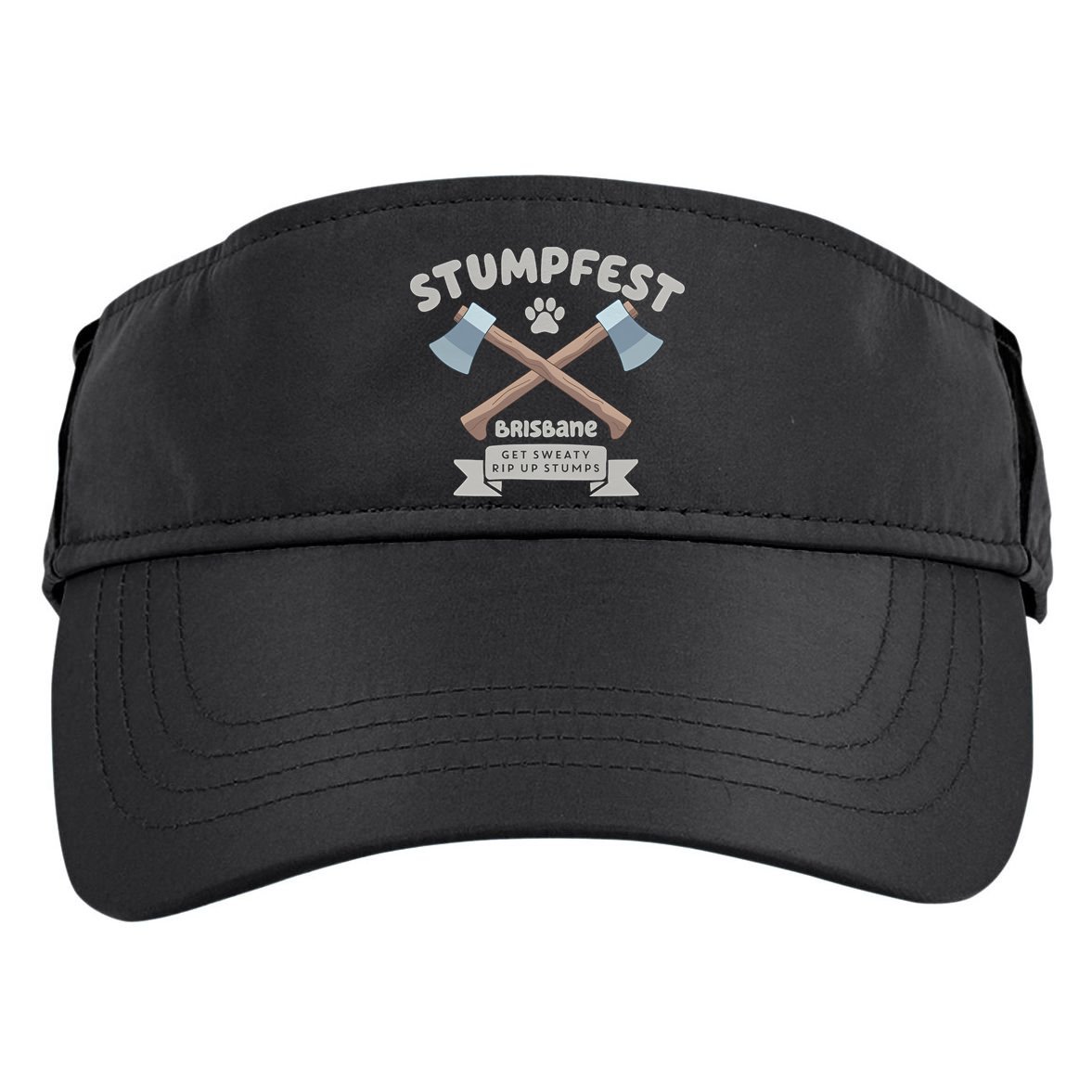Stumpfest Brisbane Get Sweaty Rip Up Stumps Dad Mode Adult Drive Performance Visor