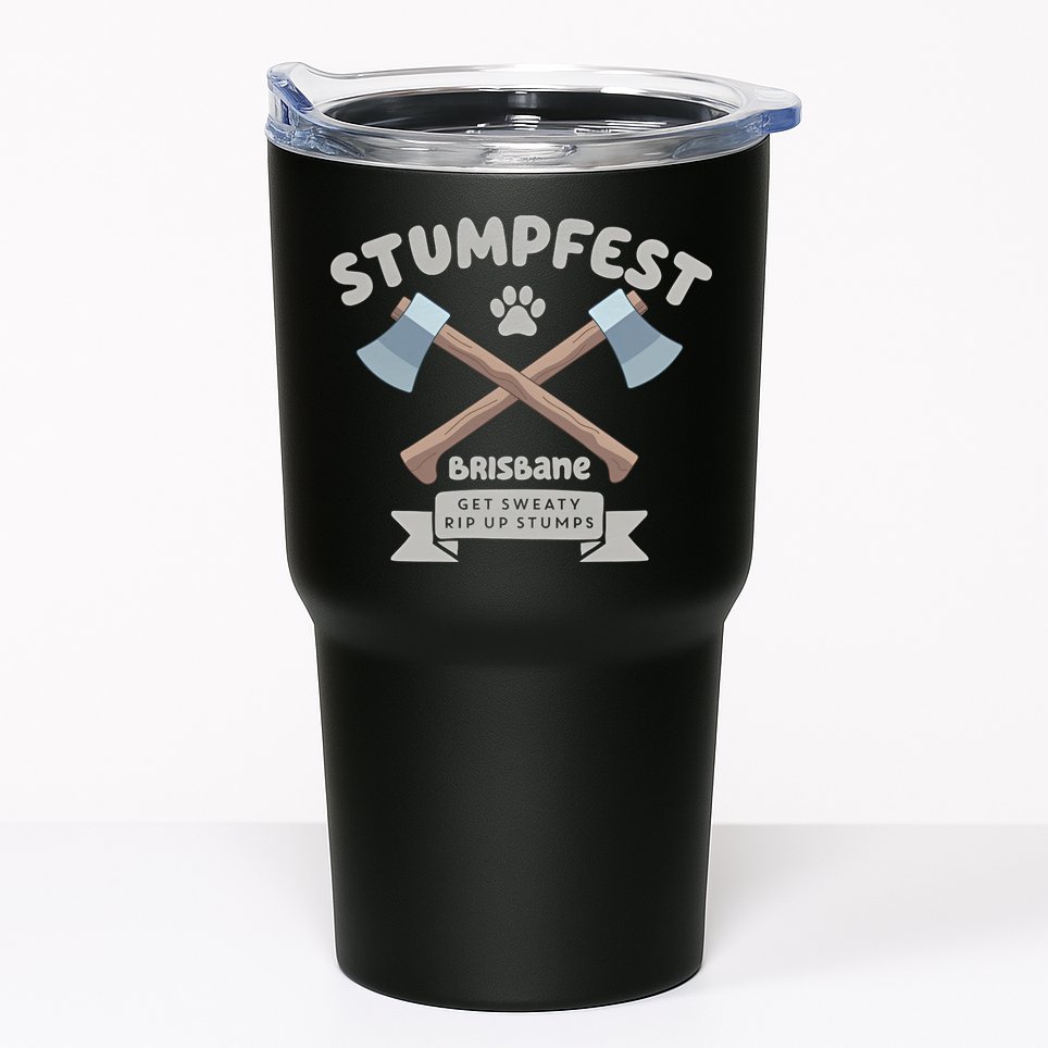 Stumpfest Brisbane Get Sweaty Rip Up Stumps Dad Mode Tumbler