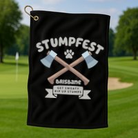 Stumpfest Brisbane Get Sweaty Rip Up Stumps Dad Mode Golf Towel