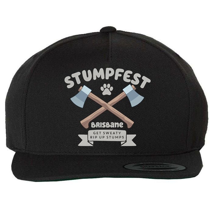 Stumpfest Brisbane Get Sweaty Rip Up Stumps Dad Mode Wool Snapback Cap
