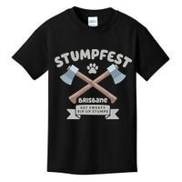 Stumpfest Brisbane Get Sweaty Rip Up Stumps Dad Mode Kids T-Shirt