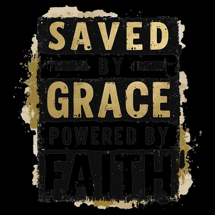Saved By Grace Powered By Faith Christian Religious Jesus 16 in Basic Backpack