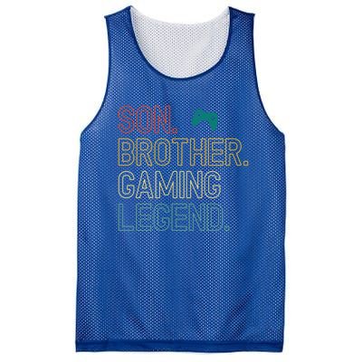 Son Brother Gaming Legend For Gamer Gift Mesh Reversible Basketball Jersey Tank