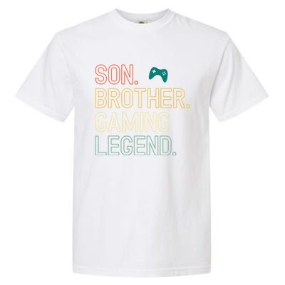 Son Brother Gaming Legend For Gamer Gift Garment-Dyed Heavyweight T-Shirt