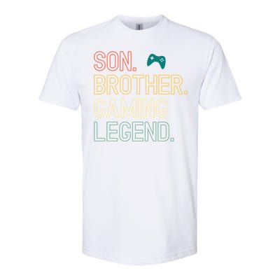 Son Brother Gaming Legend For Gamer Gift Softstyle CVC T-Shirt