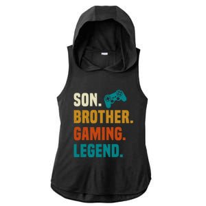 Son Brother Gaming Legend Next Level Gear And Accessories Gift Ladies PosiCharge Tri-Blend Wicking Draft Hoodie Tank