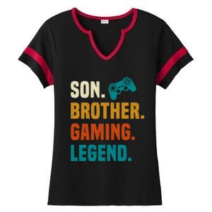 Son Brother Gaming Legend Next Level Gear And Accessories Gift Ladies Halftime Notch Neck Tee