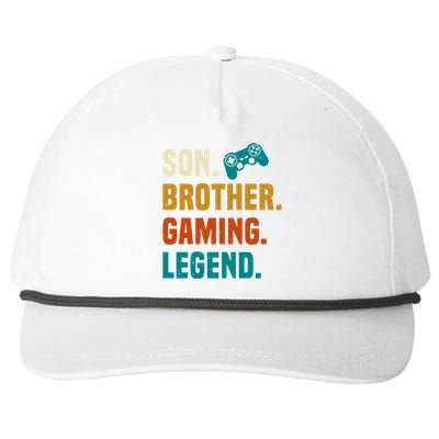 Son Brother Gaming Legend Next Level Gear And Accessories Gift Snapback Five-Panel Rope Hat