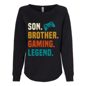 Son Brother Gaming Legend Next Level Gear And Accessories Gift Womens California Wash Sweatshirt