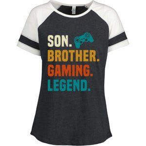 Son Brother Gaming Legend Next Level Gear And Accessories Gift Enza Ladies Jersey Colorblock Tee