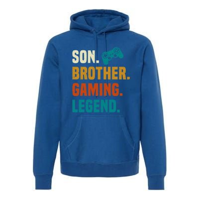 Son Brother Gaming Legend Next Level Gear And Accessories Gift Premium Hoodie