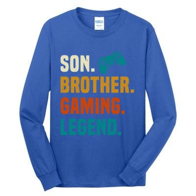 Son Brother Gaming Legend Next Level Gear And Accessories Gift Tall Long Sleeve T-Shirt