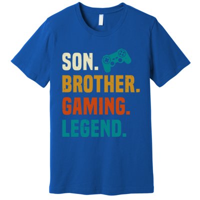 Son Brother Gaming Legend Next Level Gear And Accessories Gift Premium T-Shirt