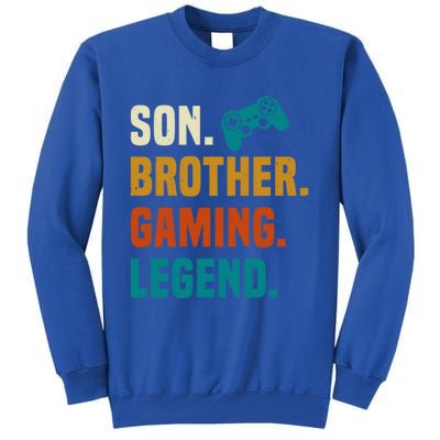 Son Brother Gaming Legend Next Level Gear And Accessories Gift Tall Sweatshirt