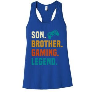 Son Brother Gaming Legend Next Level Gear And Accessories Gift Women's Racerback Tank