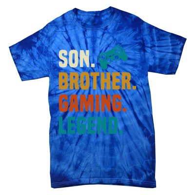 Son Brother Gaming Legend Next Level Gear And Accessories Gift Tie-Dye T-Shirt