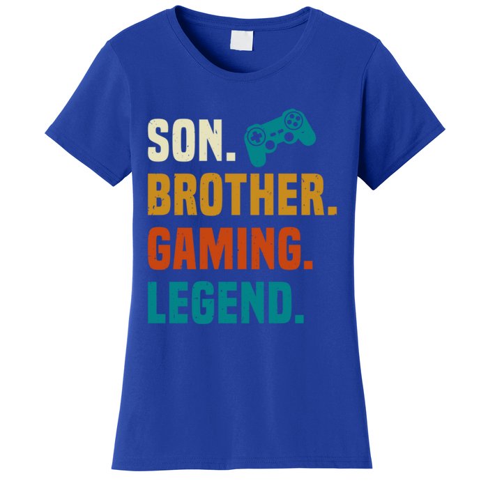 Son Brother Gaming Legend Next Level Gear And Accessories Gift Women's T-Shirt