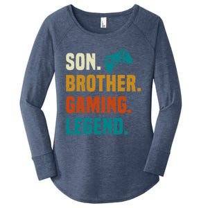 Son Brother Gaming Legend Next Level Gear And Accessories Gift Women's Perfect Tri Tunic Long Sleeve Shirt