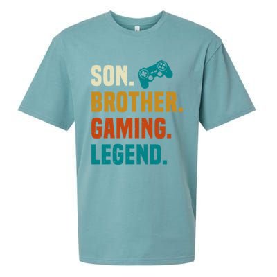 Son Brother Gaming Legend Next Level Gear And Accessories Gift Sueded Cloud Jersey T-Shirt