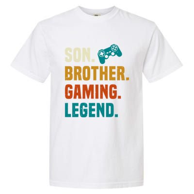 Son Brother Gaming Legend Next Level Gear And Accessories Gift Garment-Dyed Heavyweight T-Shirt